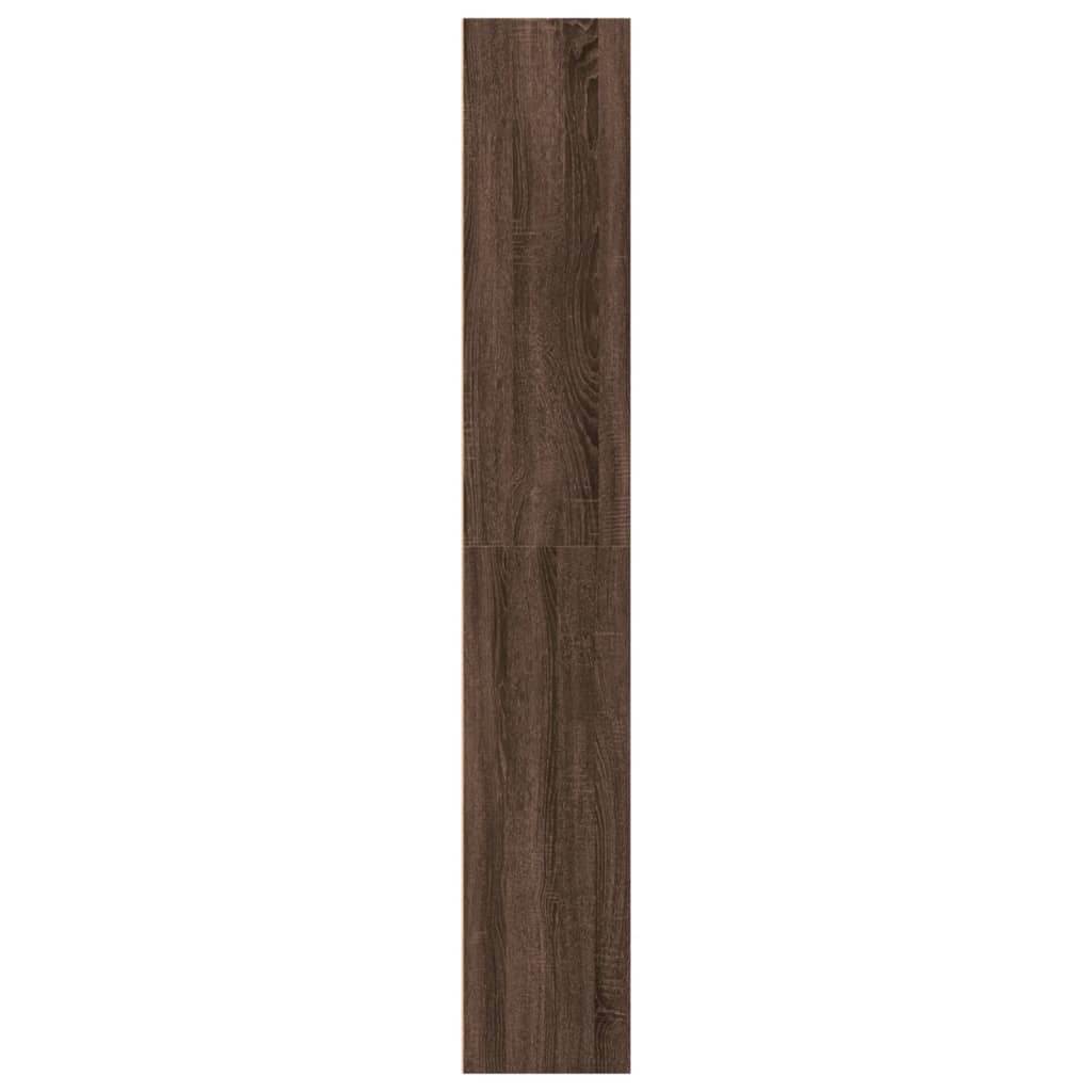 Βιβλιοθήκη Καφέ Δρυς 40x30x189 εκ. από Επεξεργασμένο Ξύλο