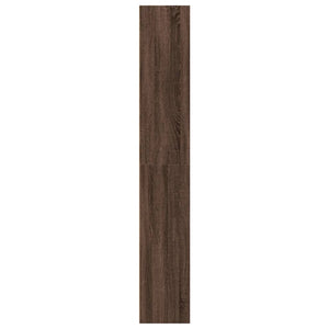 Βιβλιοθήκη Καφέ Δρυς 40x30x189 εκ. από Επεξεργασμένο Ξύλο