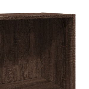 Βιβλιοθήκη Καφέ Δρυς 40x30x189 εκ. από Επεξεργασμένο Ξύλο
