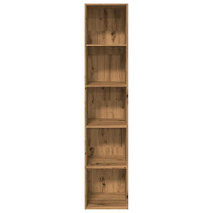 Βιβλιοθήκη Αρτισιανή Δρυς 40x30x189 εκ. από Επεξεργασμένο Ξύλο - Pakobazaar