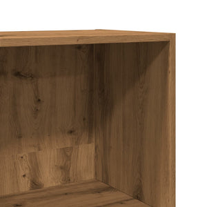 Βιβλιοθήκη Αρτισιανή Δρυς 40x30x189 εκ. από Επεξεργασμένο Ξύλο - Pakobazaar