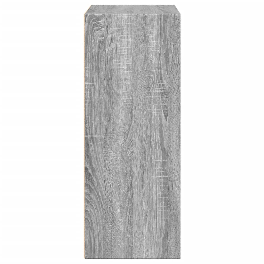 Βιβλιοθήκη Γκρι Sonoma 60x30x77 εκ. από Επεξεργ. Ξύλο - Pakobazaar