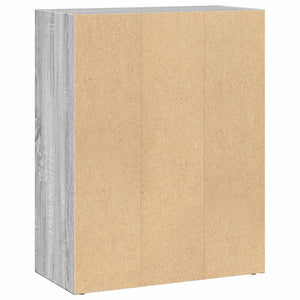 Βιβλιοθήκη Γκρι Sonoma 60x30x77 εκ. από Επεξεργ. Ξύλο - Pakobazaar