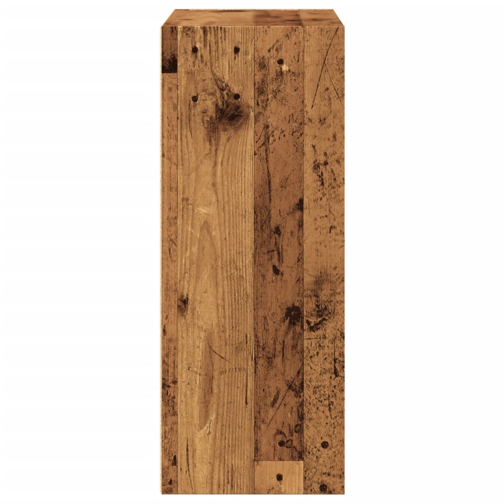Βιβλιοθήκη Όψη Παλαιού Ξύλου 60x30x77 εκ. Επεξεργασμένο Ξύλο