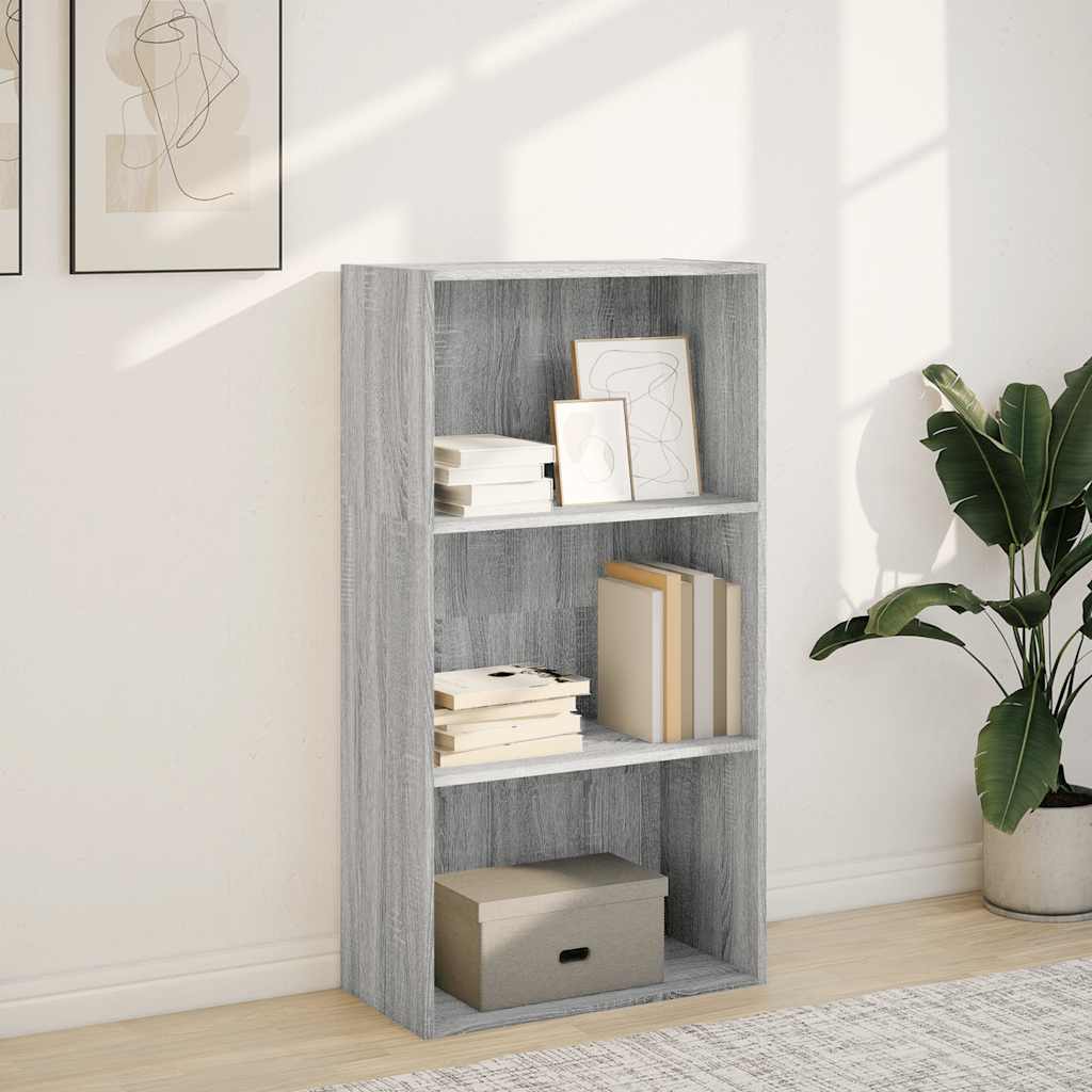 Βιβλιοθήκη Γκρι Sonoma 60x30x114 cm Ξύλινη κατασκευή