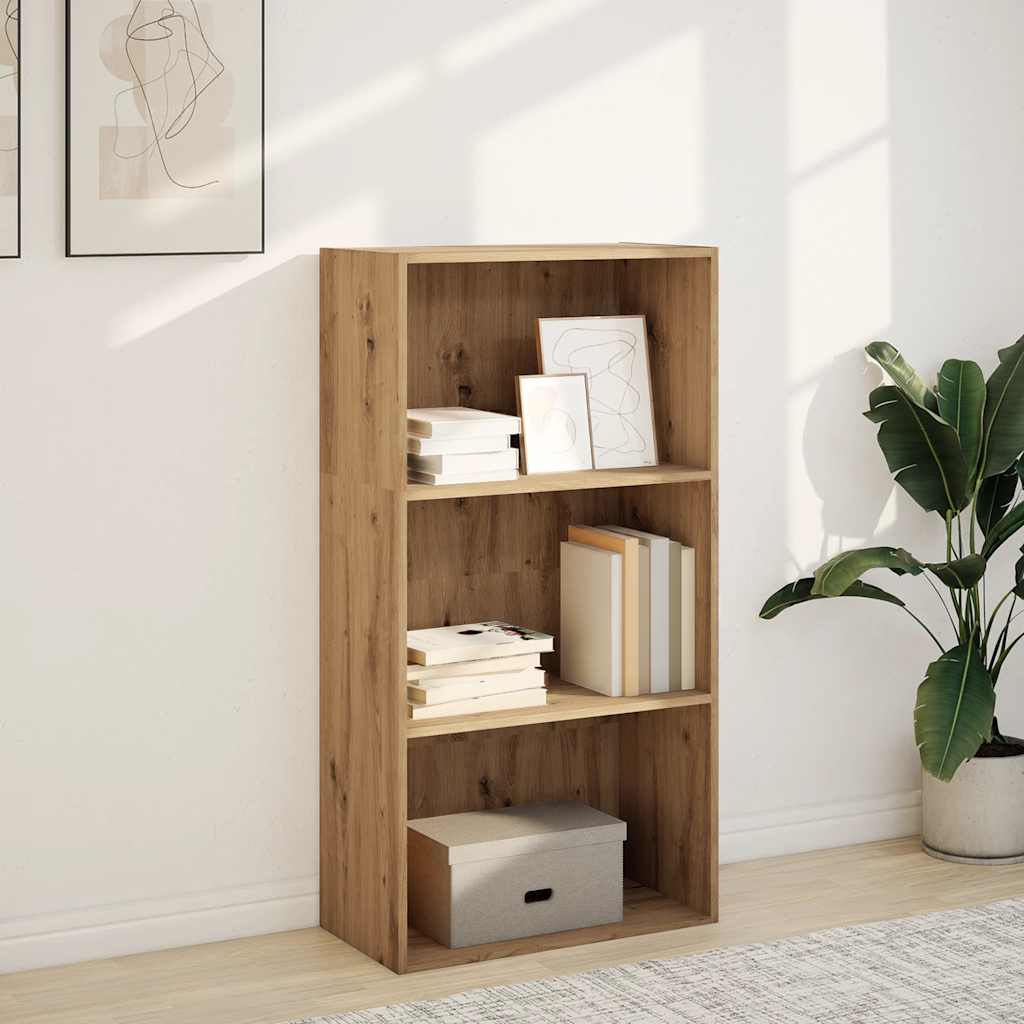 Βιβλιοθήκη Δρυς Αρτιζίας 60x30x114 cm Ξύλινη κατασκευή - Pakobazaar