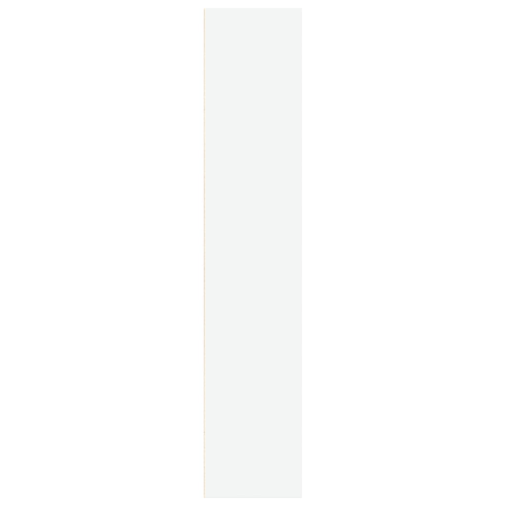 Βιβλιοθήκη Λευκή 60x30x152 εκ. από Επεξεργασμένο Ξύλο