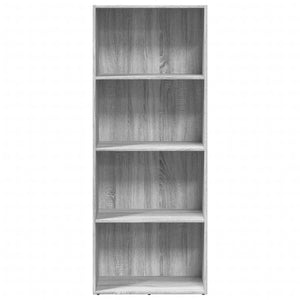Βιβλιοθήκη Γκρι Sonoma 60x30x152 εκ. από Επεξεργασμένο Ξύλο