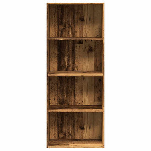 Βιβλιοθήκη Όψη Παλαιού Ξύλου 60x30x152 εκ. Επεξεργασμένο Ξύλο - Pakobazaar