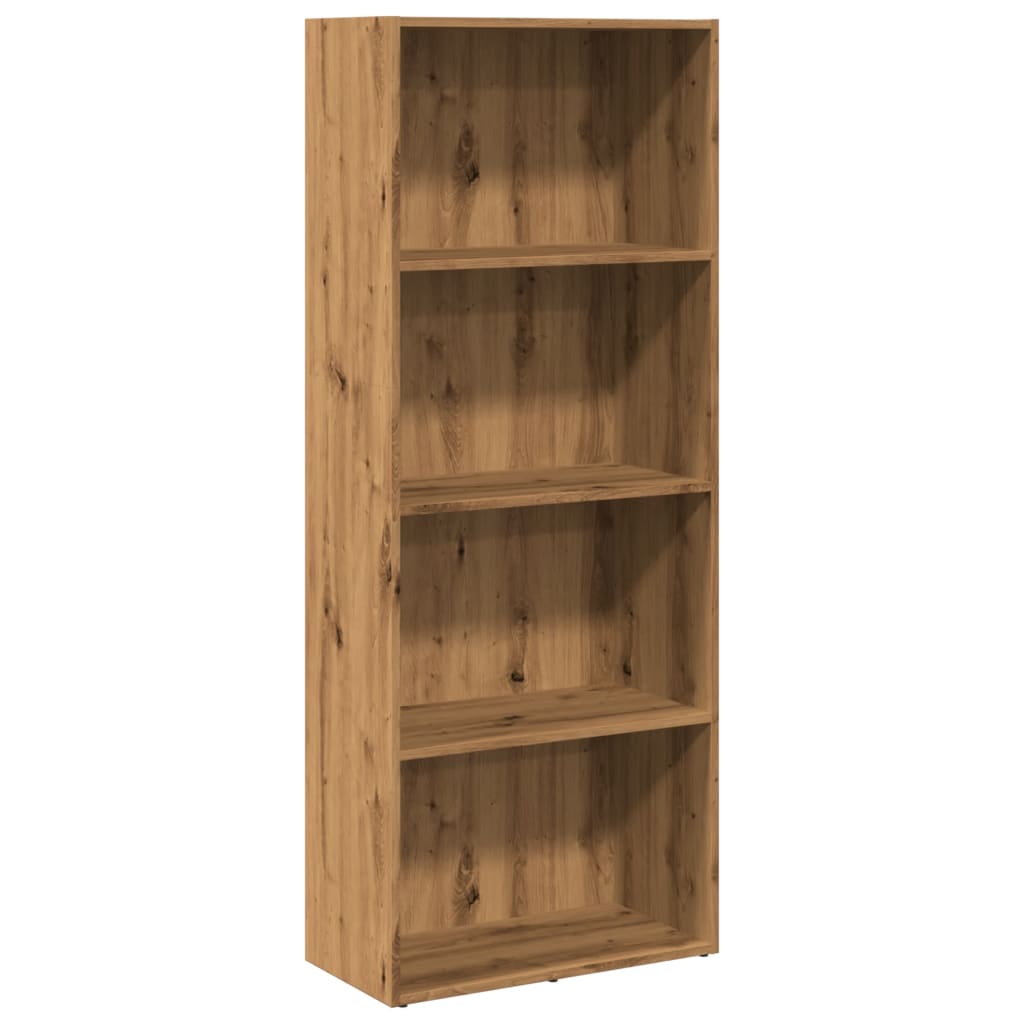 Βιβλιοθήκη Αρτισιανή Δρυς 60x30x152 εκ. από Επεξεργασμένο Ξύλο - Pakobazaar