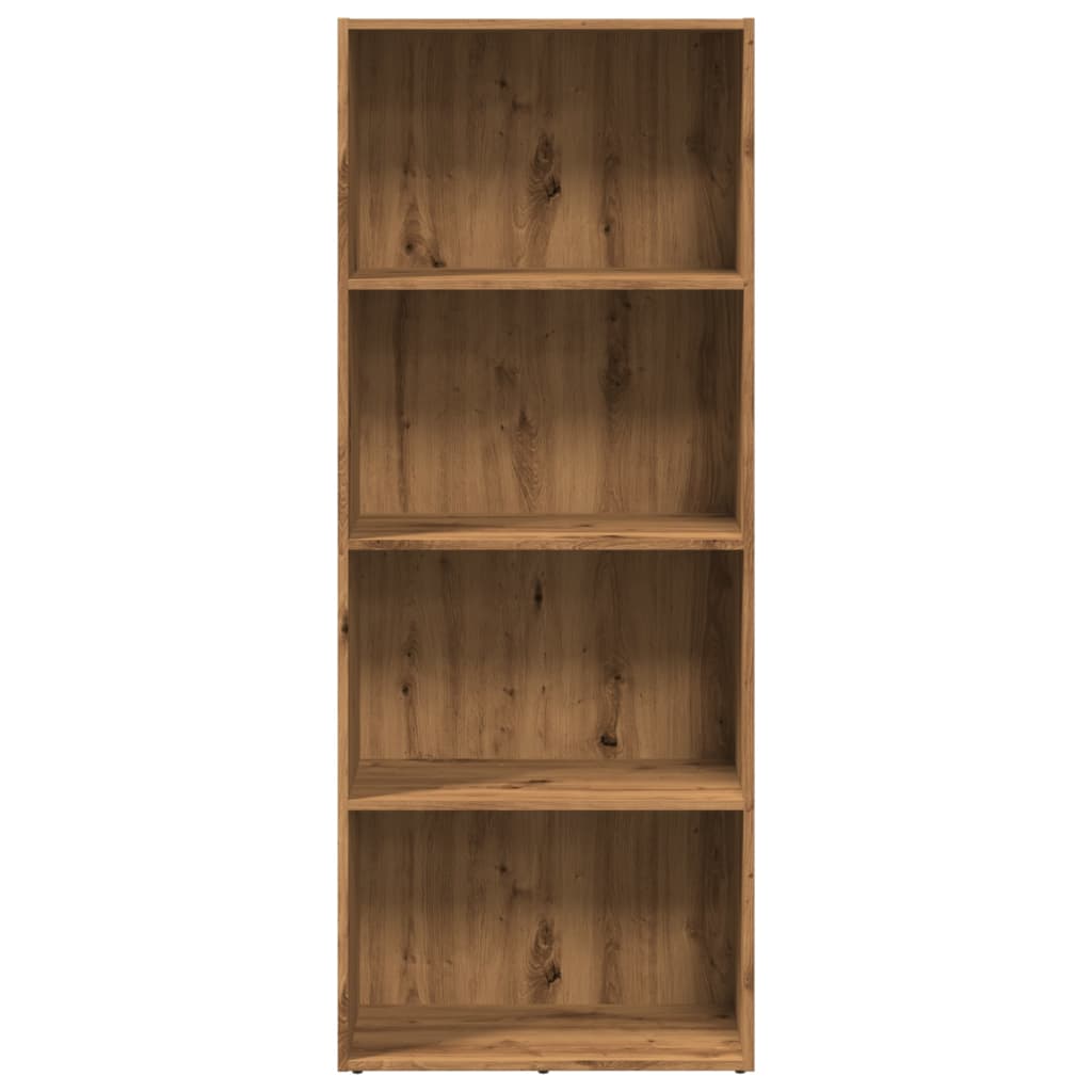Βιβλιοθήκη Αρτισιανή Δρυς 60x30x152 εκ. από Επεξεργασμένο Ξύλο - Pakobazaar