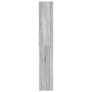 Βιβλιοθήκη Γκρι Sonoma 60x30x189 εκ. από Επεξεργ. Ξύλο - Pakobazaar