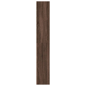 Βιβλιοθήκη καφέ δρυς 60x30x189 εκ. από Επεξεργασμένο Ξύλο