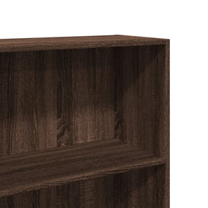 Βιβλιοθήκη καφέ δρυς 60x30x189 εκ. από Επεξεργασμένο Ξύλο