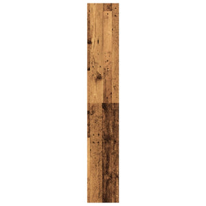 Βιβλιοθήκη Όψη Παλαιού Ξύλου 60x30x189 εκ. Επεξεργασμένο Ξύλο - Pakobazaar