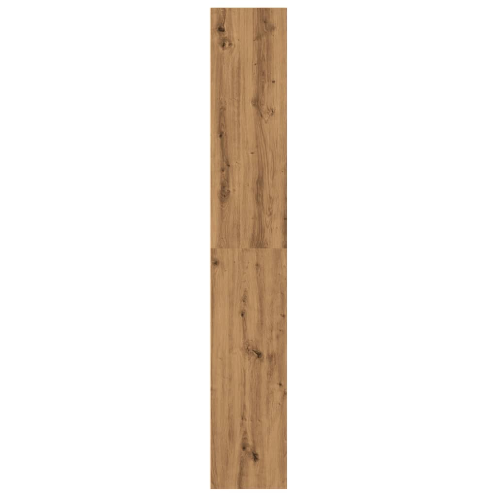 Βιβλιοθήκη Αρτισιανή Δρυς 60x30x189 εκ. από Επεξεργασμένο Ξύλο - Pakobazaar