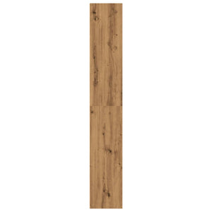 Βιβλιοθήκη Αρτισιανή Δρυς 60x30x189 εκ. από Επεξεργασμένο Ξύλο - Pakobazaar