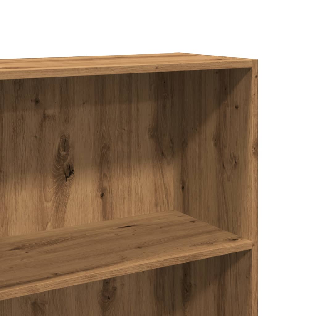 Βιβλιοθήκη Αρτισιανή Δρυς 60x30x189 εκ. από Επεξεργασμένο Ξύλο - Pakobazaar