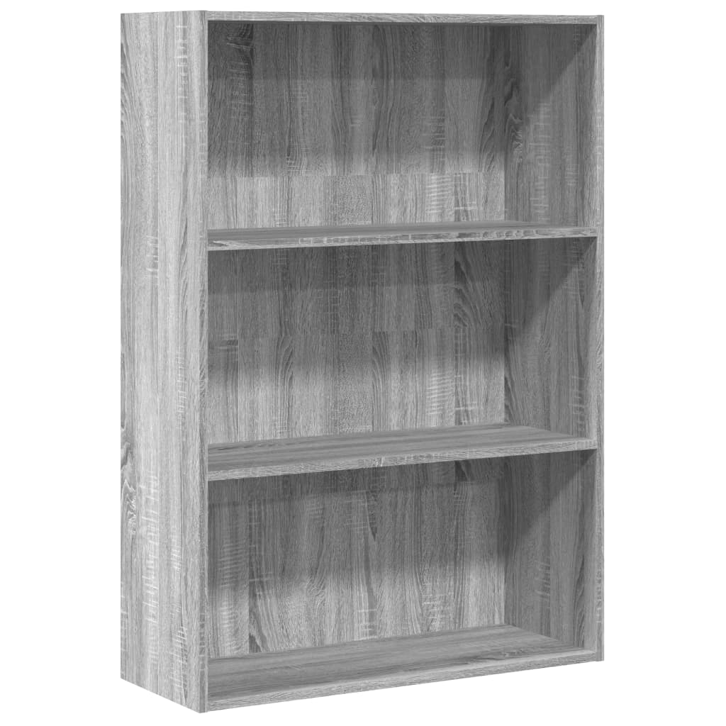 Βιβλιοθήκη Γκρι Sonoma 80x30x114 εκ. από Επεξεργασμένο Ξύλο