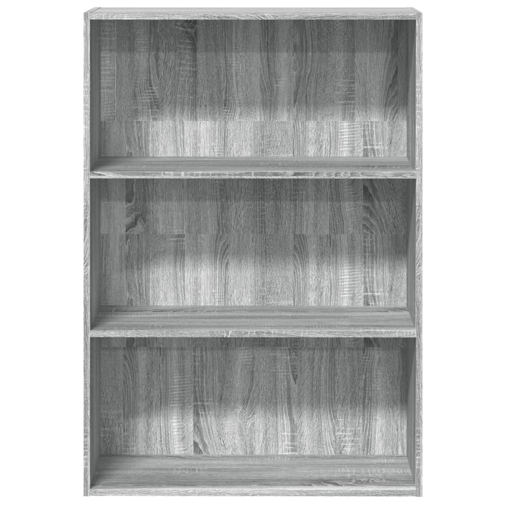 Βιβλιοθήκη Γκρι Sonoma 80x30x114 εκ. από Επεξεργασμένο Ξύλο