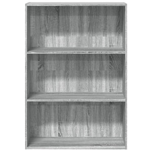 Βιβλιοθήκη Γκρι Sonoma 80x30x114 εκ. από Επεξεργασμένο Ξύλο