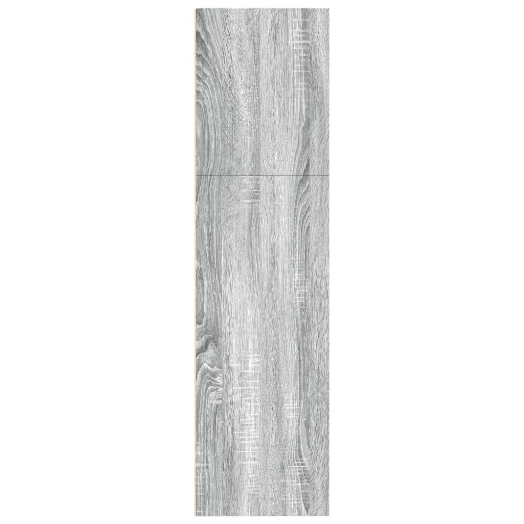 Βιβλιοθήκη Γκρι Sonoma 80x30x114 εκ. από Επεξεργασμένο Ξύλο