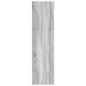 Βιβλιοθήκη Γκρι Sonoma 80x30x114 εκ. από Επεξεργασμένο Ξύλο