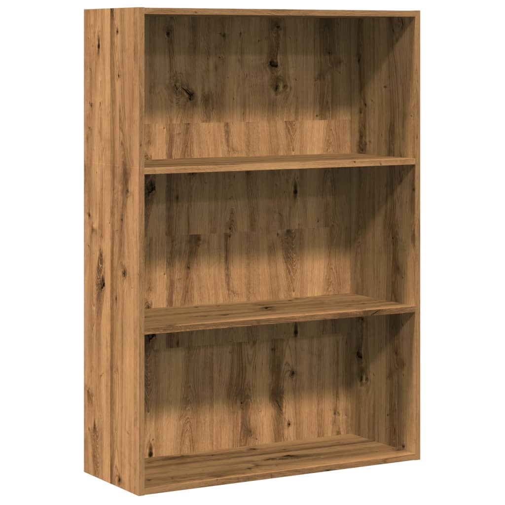 Βιβλιοθήκη Αρτισιανή Δρυς 80x30x114 εκ. από Επεξεργασμένο Ξύλο