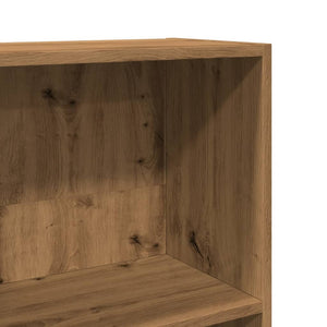Βιβλιοθήκη Αρτισιανή Δρυς 80x30x114 εκ. από Επεξεργασμένο Ξύλο