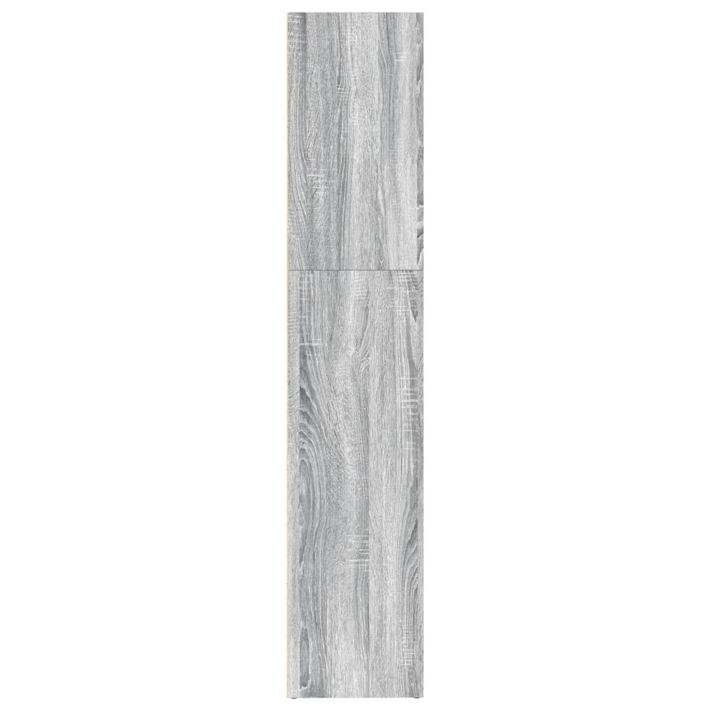 Βιβλιοθήκη Γκρι Sonoma 80x30x152 εκ. από Επεξεργασμένο Ξύλο - Pakobazaar