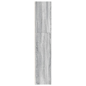 Βιβλιοθήκη Γκρι Sonoma 80x30x152 εκ. από Επεξεργασμένο Ξύλο - Pakobazaar