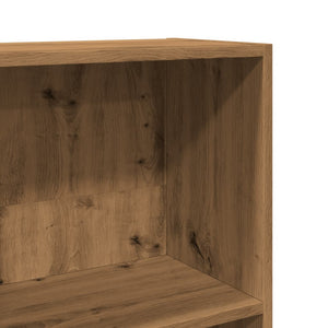 Βιβλιοθήκη Αρτισιανή Δρυς 80x30x152 εκ. από Επεξεργασμένο Ξύλο