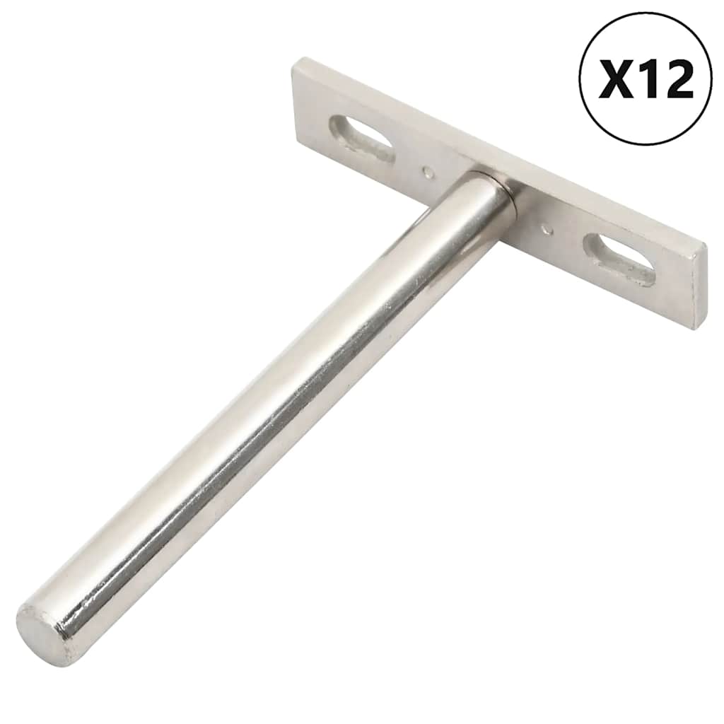 Πλωτά στηρίγματα ραφιών 12 τεμ. Ø10x100 χιλ. Ανθρακοχάλυβας