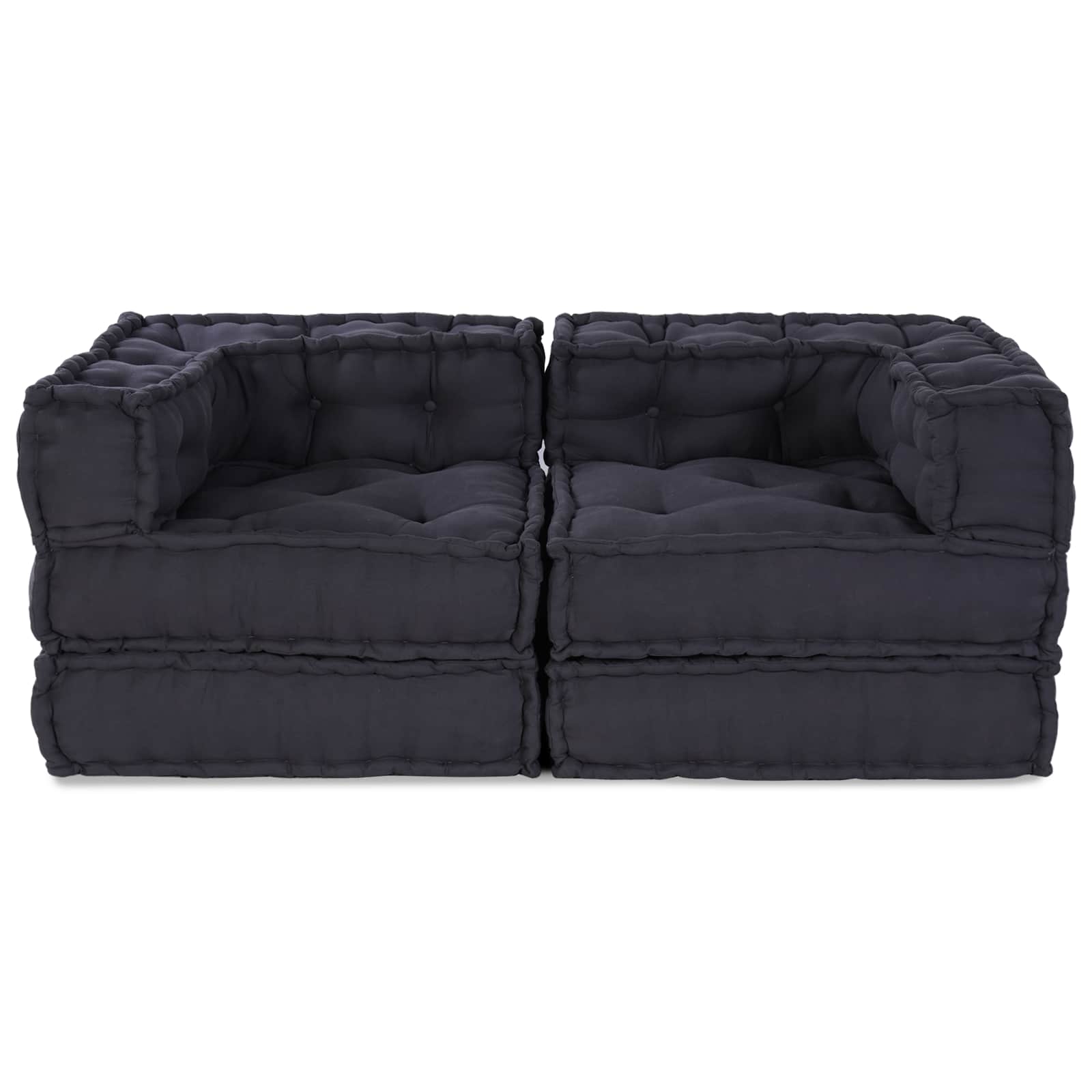 Μονάδα Μοντέρνου Καναπέ 2 pcs Ανθρακί 140 x 70 x 56 εκ. Ύφασμα