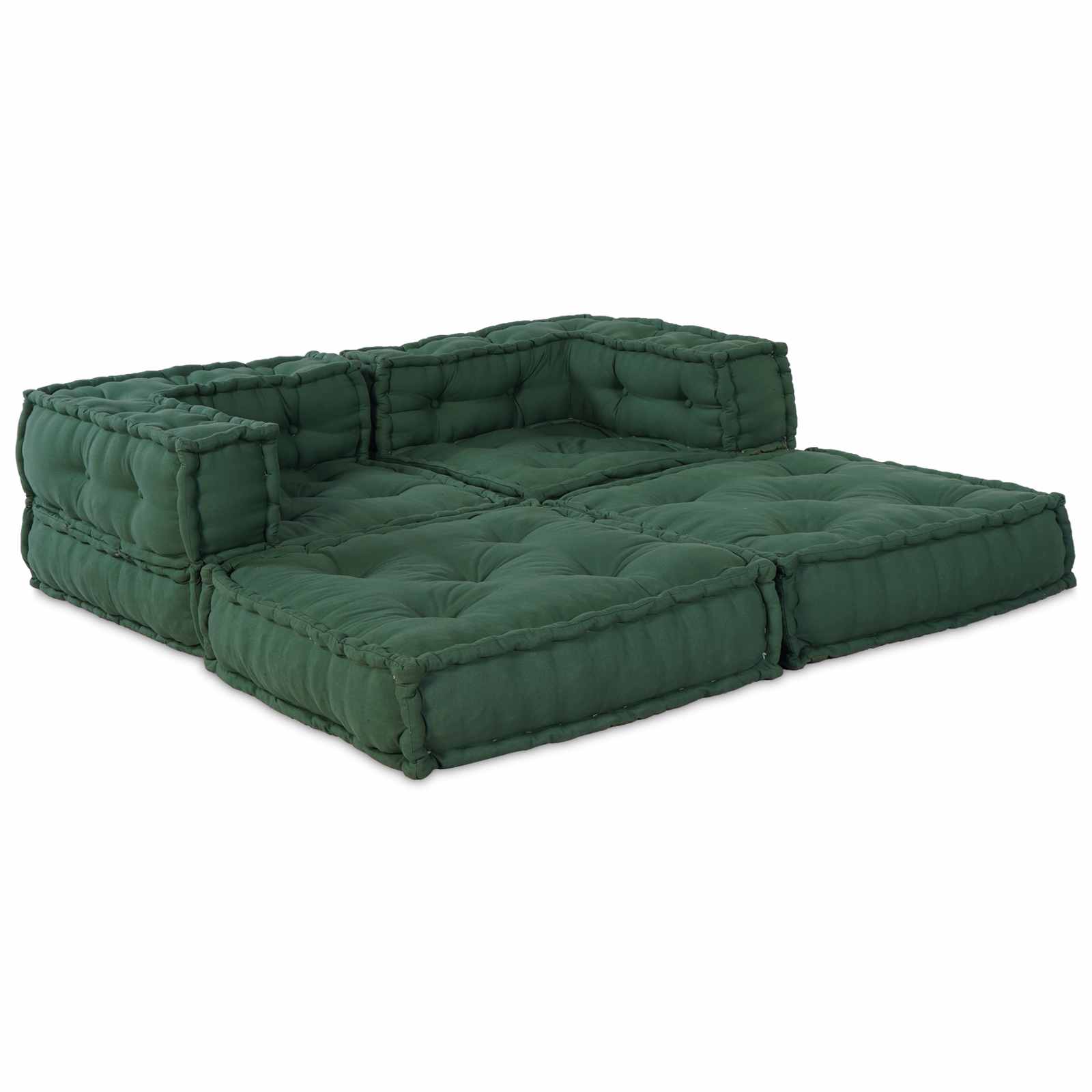 Μονάδα Μοντέρνου Καναπέ 2 pcs Πράσινο 140 x 70 x 56 εκ. Ύφασμα - Pakobazaar