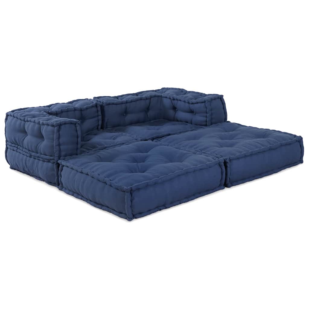 Μονάδα Μοντέρνου Καναπέ 2 pcs Ινδικο 140 x 70 x 56 εκ. Ύφασμα