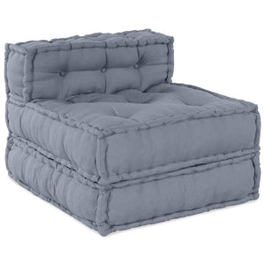 Μονάδα Μοντέρνου Καναπέ Ύφασμα Γκρι 210 x 140 x 56 εκ.