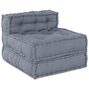 Μονάδα Μοντέρνου Καναπέ Ύφασμα Γκρι 210 x 140 x 56 εκ.