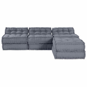 Μονάδα Μοντέρνου Καναπέ Ύφασμα Γκρι 210 x 140 x 56 εκ.