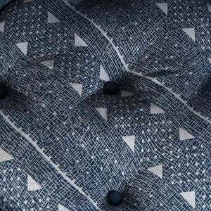 Μονάδα Μοντέρνου Καναπέ Ύφασμα Εκτύπωση Ινδigo - Pakobazaar