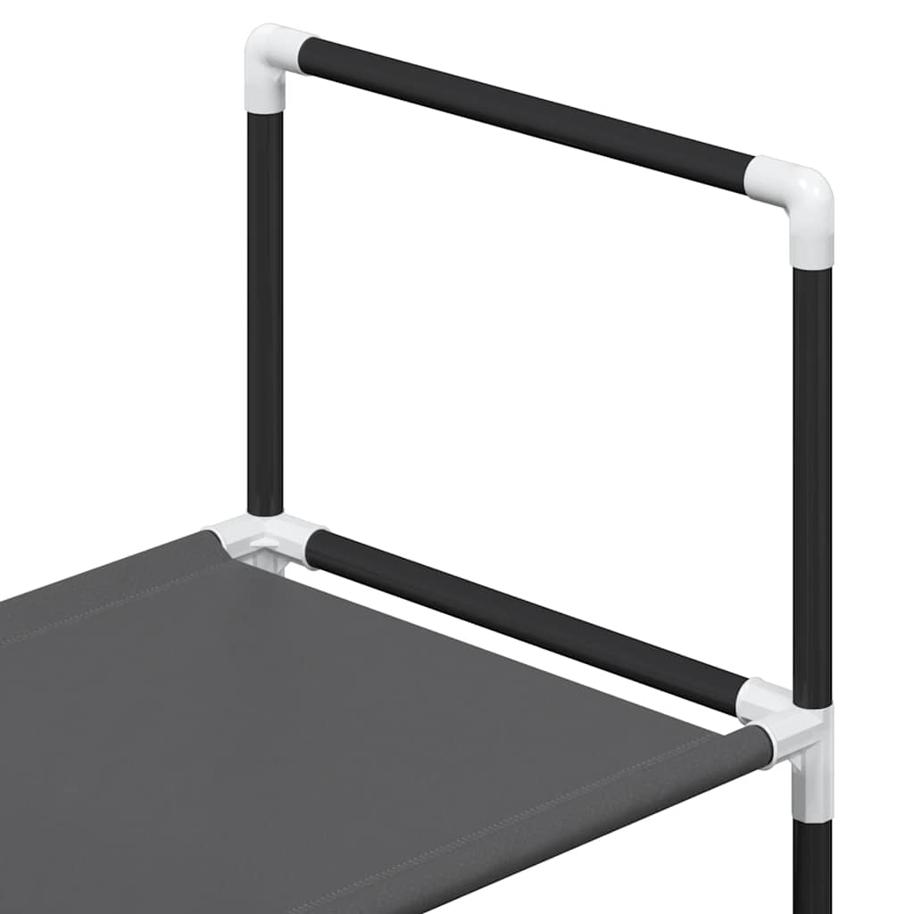 Ράφι παπουτσιών 5 επιπέδων μαύρο 44x28x94 cm μη υφασμένο ύφασμα