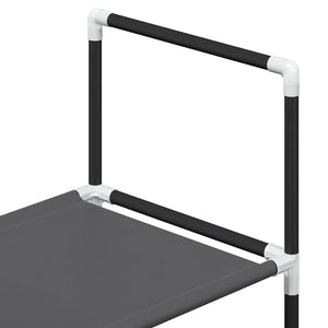 Ράφι παπουτσιών 5 επιπέδων μαύρο 44x28x94 cm μη υφασμένο ύφασμα