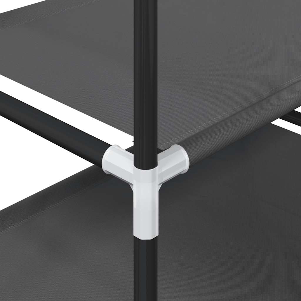 Ράφι παπουτσιών 5 επιπέδων μαύρο 44x28x94 cm μη υφασμένο ύφασμα