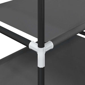 Ράφι παπουτσιών 5 επιπέδων μαύρο 44x28x94 cm μη υφασμένο ύφασμα