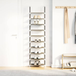 Ράφι παπουτσιών 10 επιπέδων μαύρο 44x28x180 cm - Pakobazaar