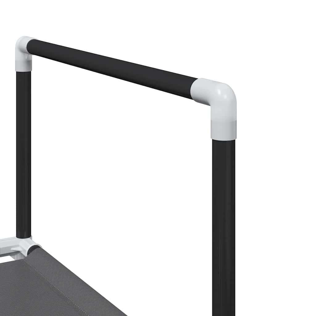 Ράφι παπουτσιών 10 επιπέδων μαύρο 44x28x180 cm - Pakobazaar