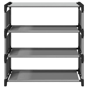 Ράφι παπουτσιών 4 επιπέδων γκρι 54x28x55 cm μη υφασμένο ύφασμα