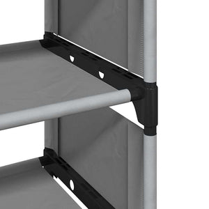 Ράφι παπουτσιών 4 επιπέδων γκρι 54x28x55 cm μη υφασμένο ύφασμα