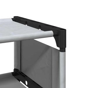 Ράφι παπουτσιών 4 επιπέδων γκρι 54x28x55 cm μη υφασμένο ύφασμα
