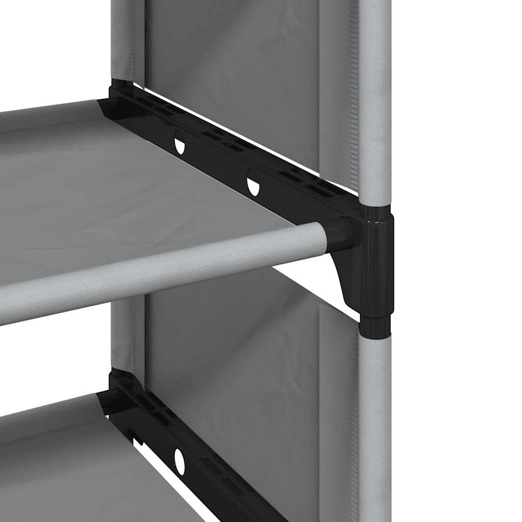 Ράφι παπουτσιών 8-βαθμίδων γκρι 54x28x124 cm μη υφασμένο ύφασμα - Pakobazaar